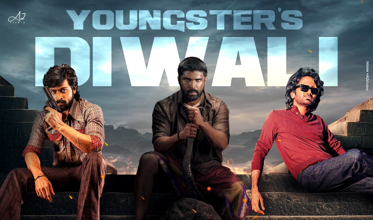 Youngester’s Diwali 🪔🧨🎆
All the three films going to rock in BO 🔥
Let’s Celebrate 🥳
#Diesel x #Bison X #Dude