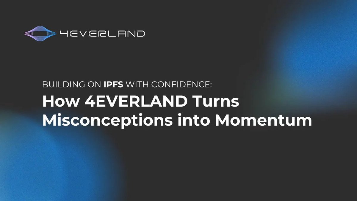 4everland_org's tweet image. ✨IPFS revolutionizes data storage, but it&apos;s not a simple cloud swap. Teams stumble by treating CIDs like mutable URLs, assuming &quot;upload = permanence,&quot; and neglecting encryption &amp;amp; observability. This leads to broken UX, data loss, and high costs.

@4everland_org bridges the gap…