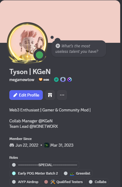 March 31, 2023 the date I’ll never forget. That’s when my Web3 journey truly began with <a href="/KGeN_IO/">KGeN 🟩</a> (INDIGG) 

Back then, I had no idea how much this space would shape my path from learning the basics of blockchain and gaming to becoming part of a thriving global community. Every