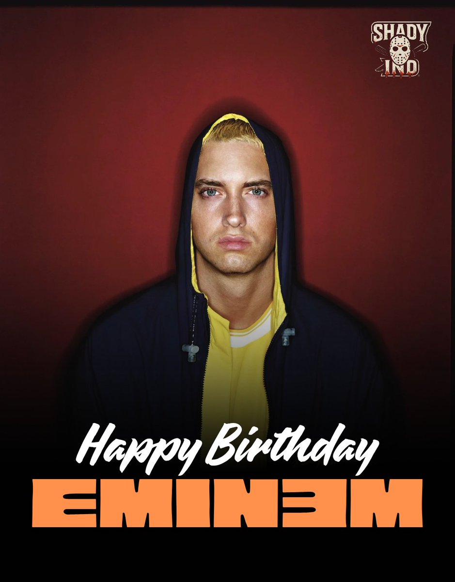 Happy 53rd Birthday <a href="/Eminem/">Marshall Mathers</a>! 🐐🎂