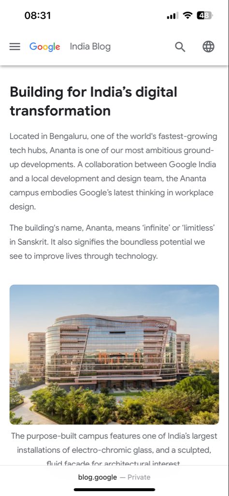 RupayiRaja's tweet image. Google may create call center or data center jobs somewhere else…

But the Google Deepmind  real smart brains — the engineers, developers, and innovators — will always be in Bengaluru. 💪💻

#Bengaluru #TechCapital #Google #India