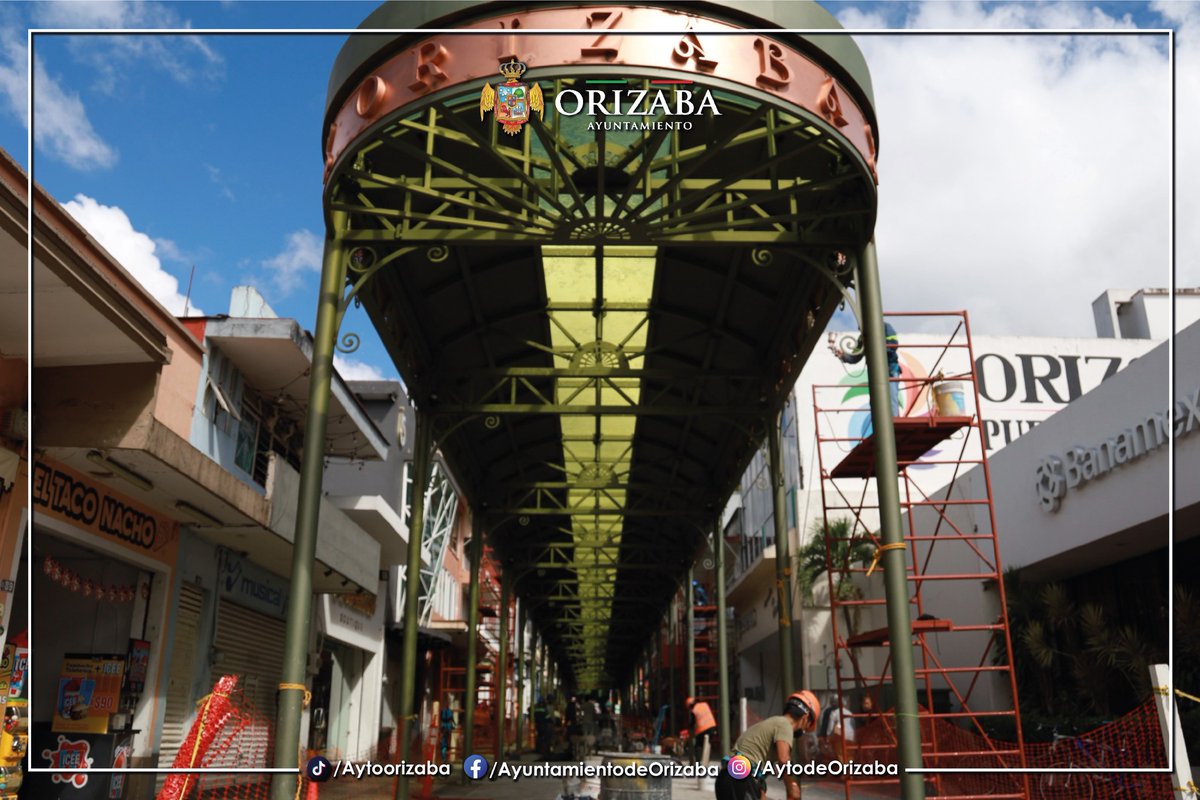 #Fotos | 📍Así luce el techado de “Galerías Orizaba”, instalado en la calle Madero; será inaugurado por autoridades municipales este sábado 18 de octubre.
📸: Ayuntamiento de Orizaba