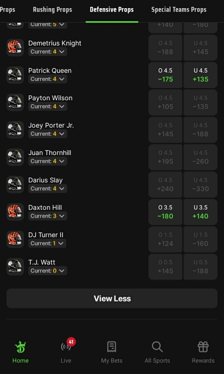 PrintMoney007's tweet photo. I like how @DKSportsbook have TJ Watt prop disabled. TJ Watt was definitely paid off to UNDER perform!!
@steelers @NFL #TNFonPrime @DraftKings 
#GamblingX #GamblingTwitter 
TJ Watt is a BITCH!! 🖕🖕 https://t.co/ZxnpKQT0QA