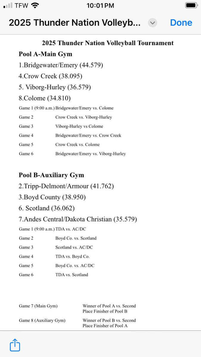 Schedule for Saturday in LA.
