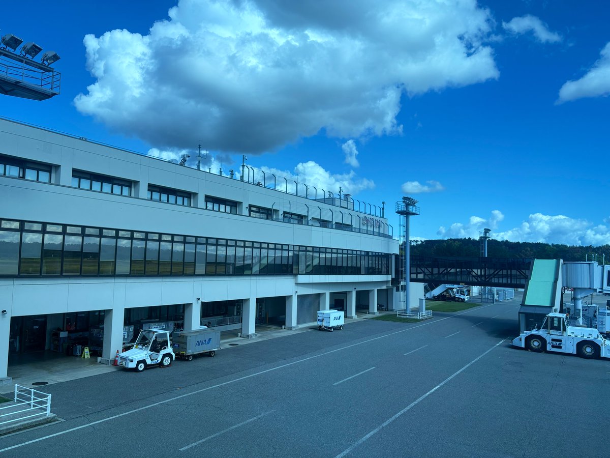 おいしい庄内空港に着陸🛬
降機時、ボーディングブリッジに大きな蜂が飛んでいるため少々お待ち下さい、という珍事🐝
スプレーの音が聞こえました🤣