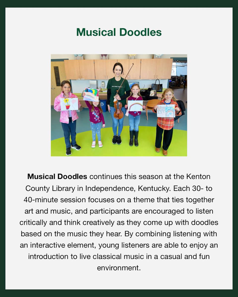 solisociety's tweet photo. Welcome to Season 4! This season’s focus is on engaging young audiences and inspiring creativity in young listeners through the joy of music. https://t.co/66fkcKPKGz