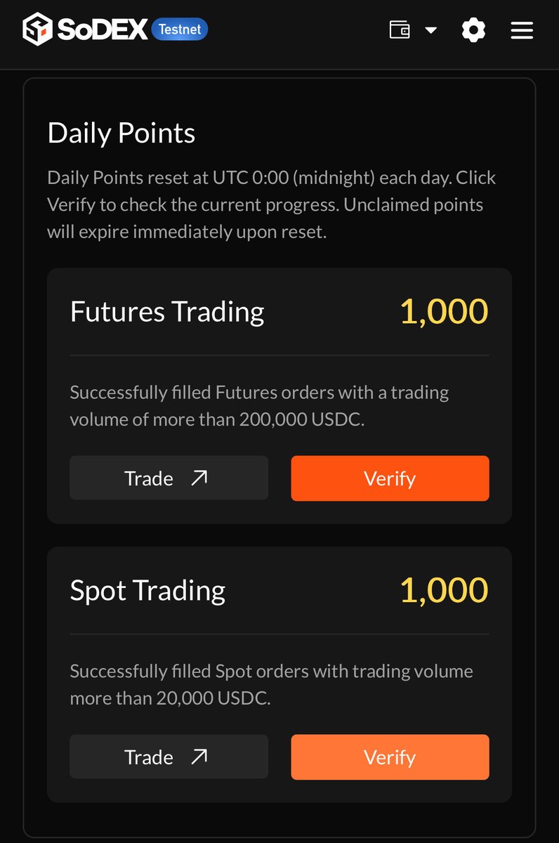 🚀 SoDEX テストネット 触ってみました！招待コード配布します🎁

RT＆いいね＆コメントした方から、
抽選で4名様に運営さんから頂いた招待コードをプレゼント！

現在ホワイトリスト制なので、この機会をお見逃しなく👇
