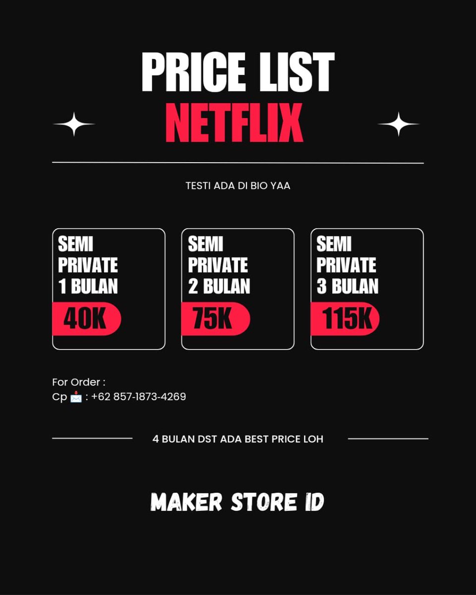WTS NETFLIX BERGARANSI                                                                                                                                                     

☎️order ke : wa.me/6285718734269
 #ZONAUANG #zonajajan️️  &lt;106&gt;