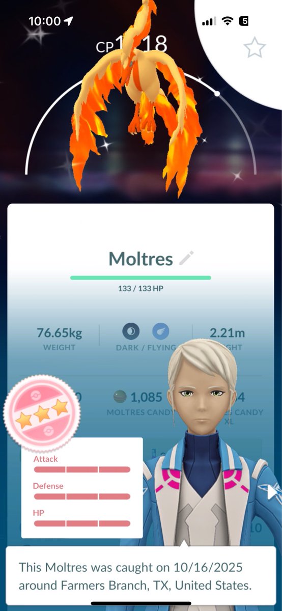 Anybody want to trade for this Pokemon? I'm open to offers. 👀

#PokemonGO