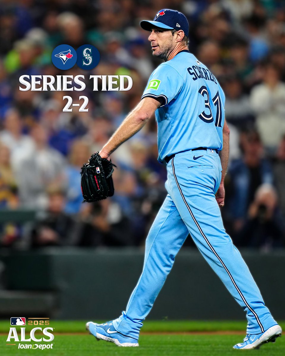 SERIES TIED.

The @BlueJays come back from down 2-0 to even it all up! #ALCS 