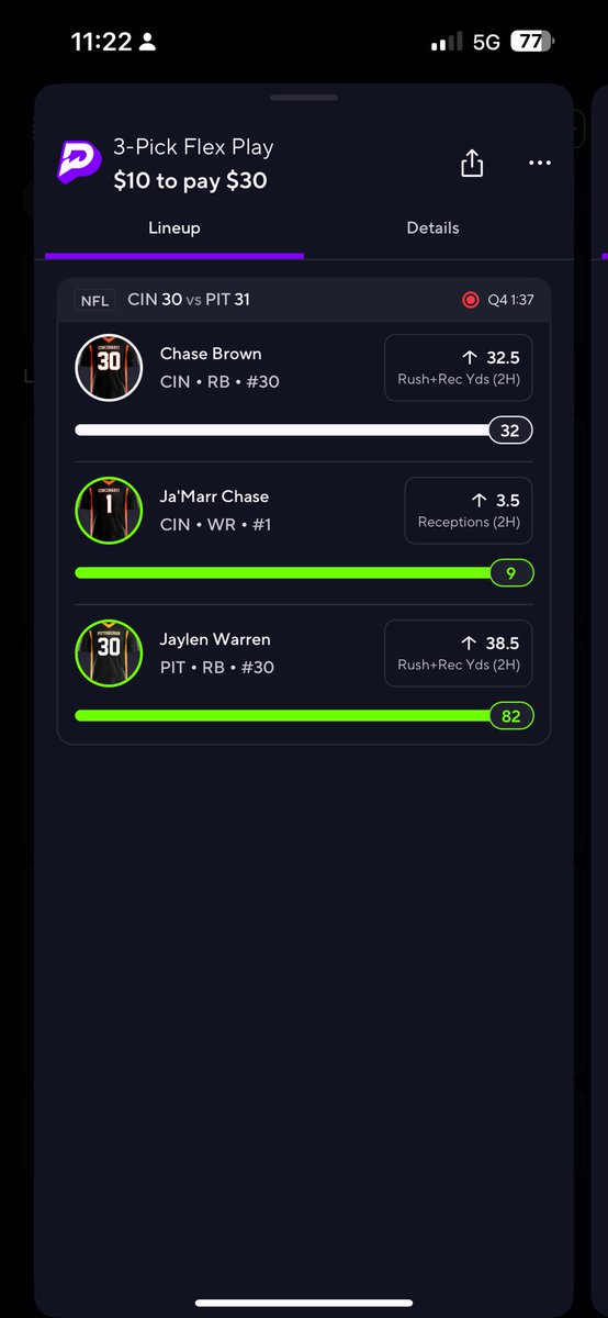 Missed by 1 last 2H 🥲 we Green tho