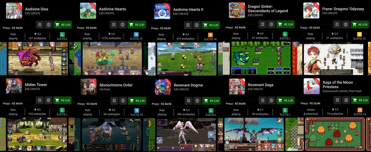 Outras boas promoções no Xbox, os jogos abaixo são para quem gosta de RPG de turno, no estilo dos clássicos jogos Final Fantasy do SNES. O único diferente da lista é o último, que se assemelha ao Zelda do SNES, dando inclusive 2000G. 

Cada jogo saí por menos de 4,00 reais.