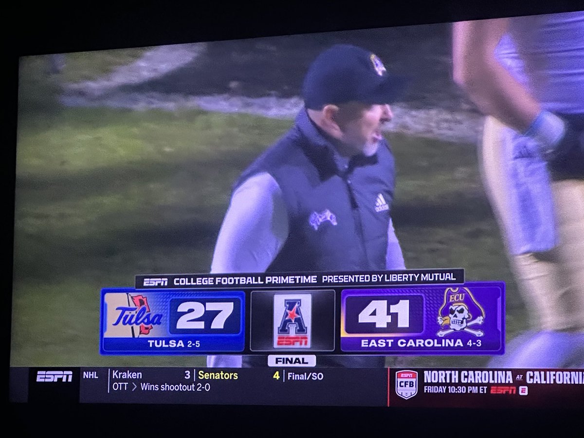 Congrats <a href="/Coach_B_Harrell/">Coach Blake Harrell 🏴‍☠️🏴‍☠️🏴‍☠️</a> and <a href="/ECUPiratesFB/">ECU Football</a> 
Great win tonight! Keep it rolling💪🏻💪🏻