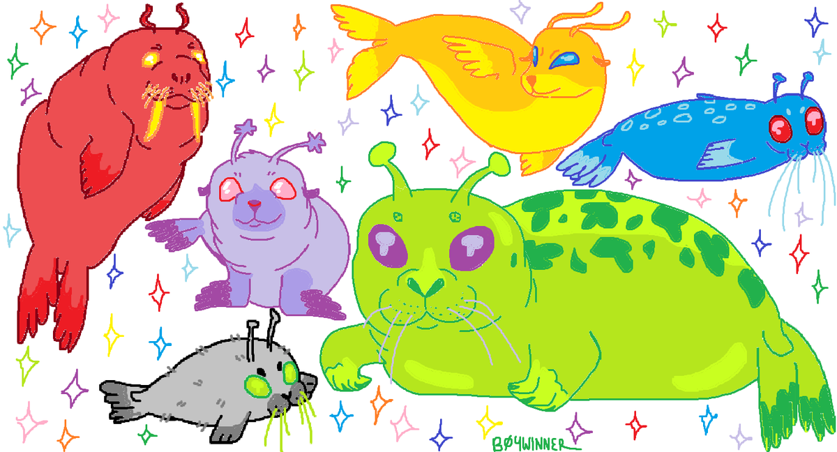 some alien pinnipeds #sealtwt