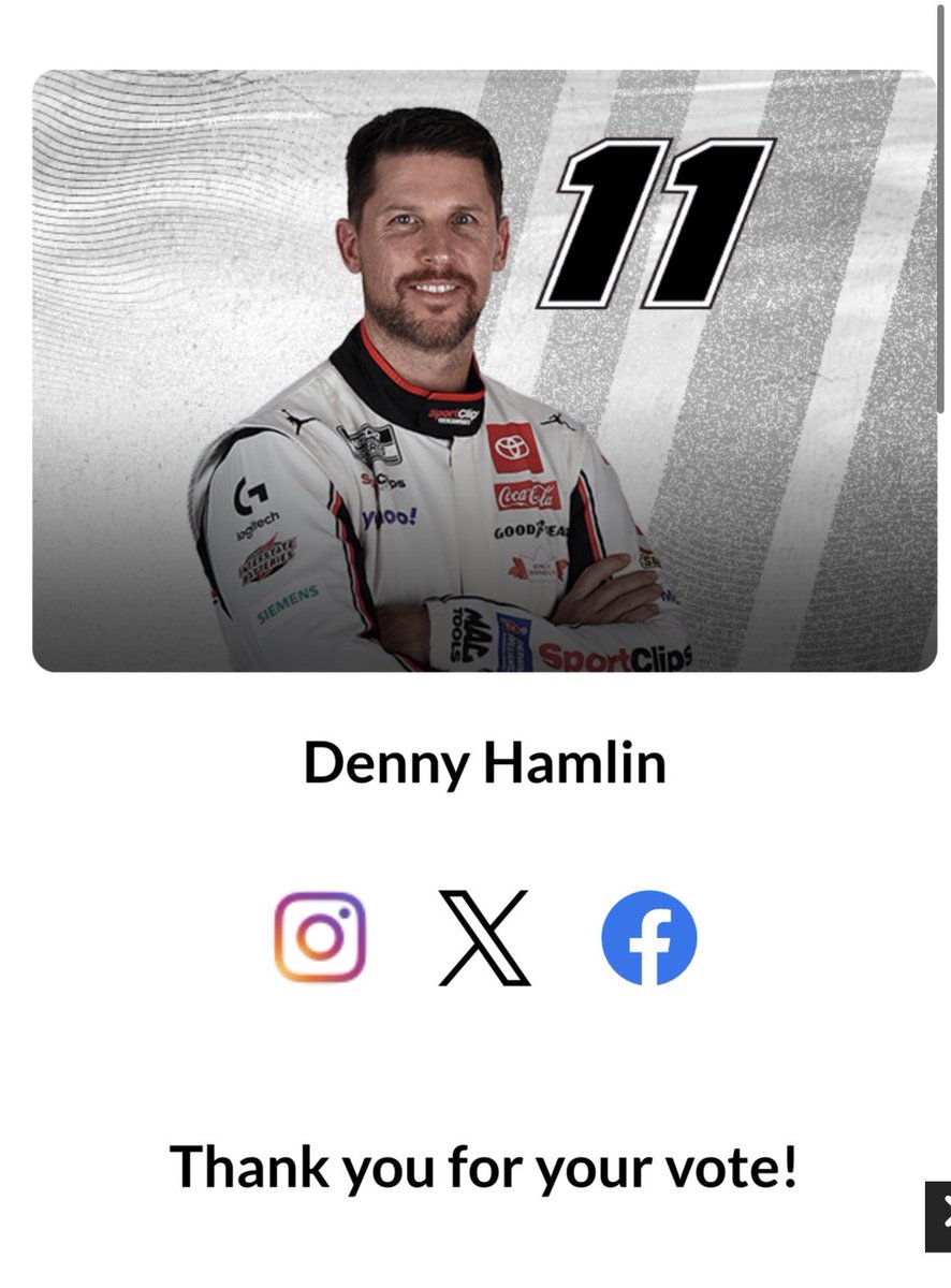 Let’s goooooooooo will be pulling for Denny in phoenix to bring it home 🏁🏆 #NASCAR #NASCARPlayoffs