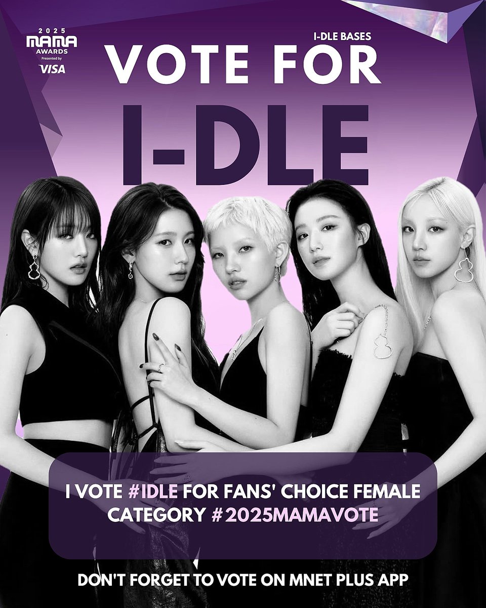 1 retweet or reply = 1 vote 
both = 2 votes 

I vote for #idle on #2025MAMAVOTE