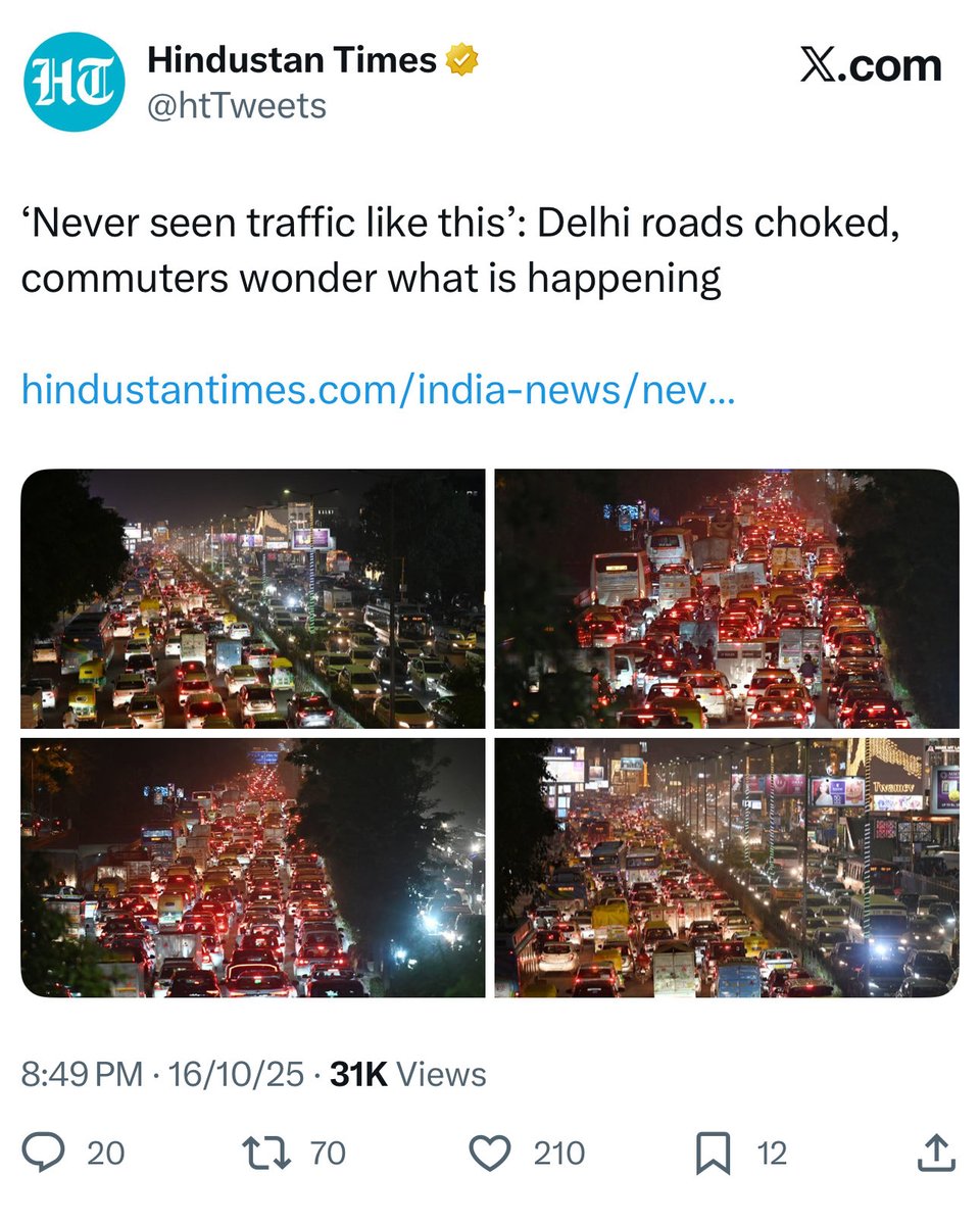 These kind of headlines are super common in Bengaluru and getting there in Hyderabad, Mumbai, Delhi etc.

The headlines that we need to see more of are 

Bengaluru now has the highest daily ridership for public transport - 58 lakh daily trips on Metro (10) and Bus (48) in its