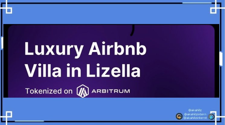 Akahilz Internt (💙,🧡) 🎓 (@akahilzinternt) on Twitter photo 1/ New Property Listing Alert
A resort-style Airbnb villa in Lizella, Georgia has just been listed on <a href="/EstateProtocol/">Estate Protocol</a> and it’s been tokenized on @Arbitrum.
This luxury villa features:
💧 Heated saltwater infinity pool
🛁 Spa & private dock
#Arbitrum #Tokenization #ARB 1/ New Property Listing Alert
A resort-style Airbnb villa in Lizella, Georgia has just been listed on <a href="/EstateProtocol/">Estate Protocol</a> and it’s been tokenized on @Arbitrum.
This luxury villa features:
💧 Heated saltwater infinity pool
🛁 Spa & private dock
#Arbitrum #Tokenization #ARB