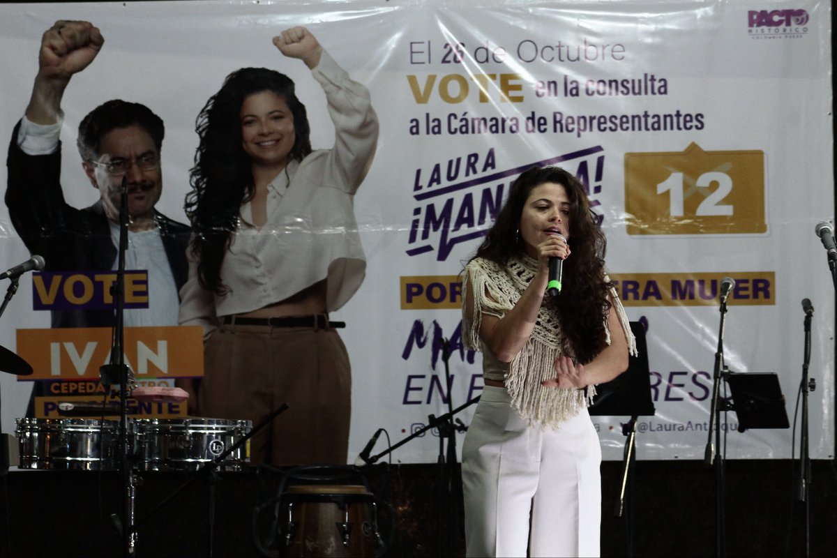 Antioquia es Mujer y tendrá una  Representante a la cámara de las juventudes, del arte, de las subregiones y sobre todo una impulsora del proceso constituyente 🇨🇴

<a href="/LauraAntioquia/">Laura Manuela Gomez</a> ✊🏻
#UnaMujerSerá