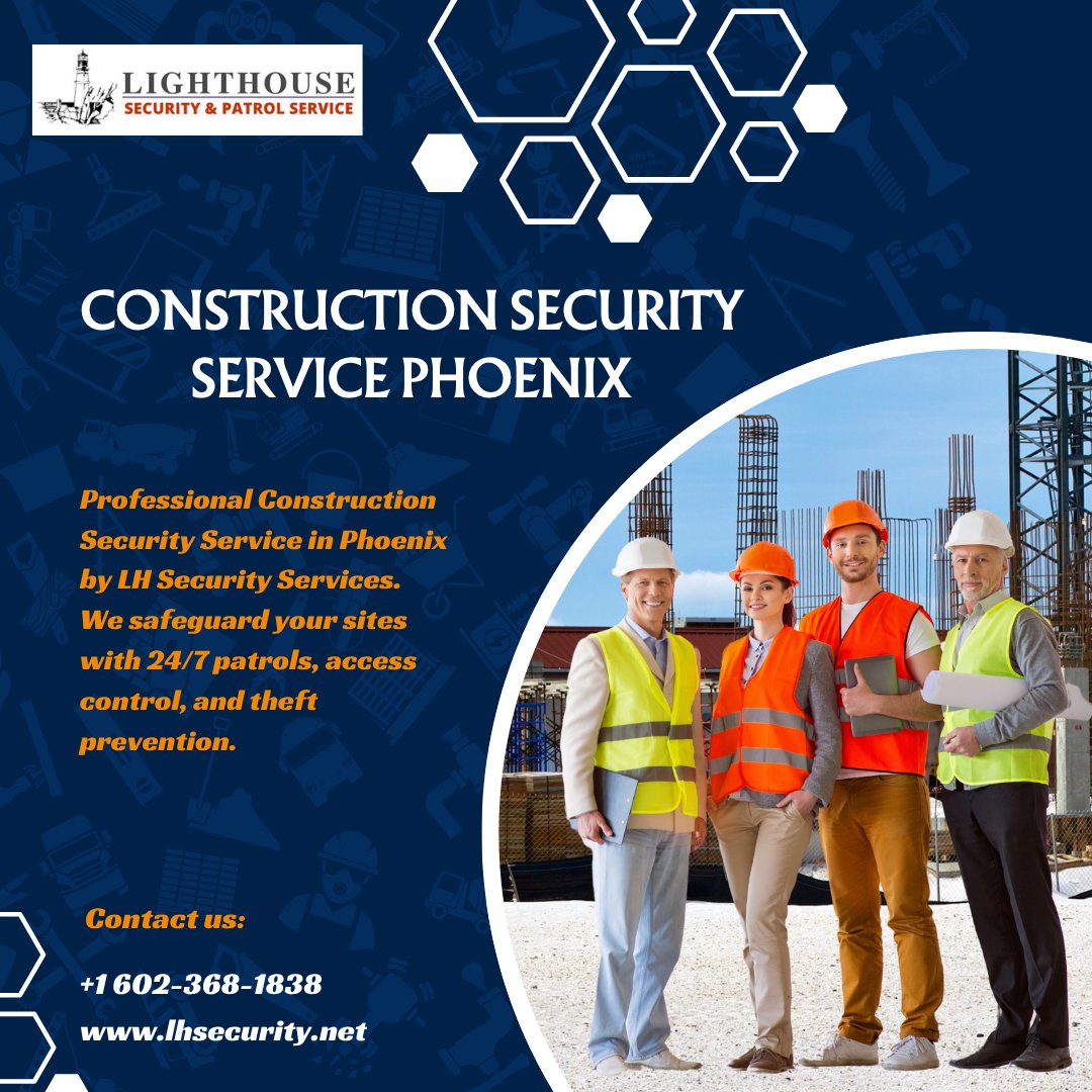 service_patrol's tweet image. construction security service Phoenix:
Keep your construction sites safe with LH Security Services — trusted experts in construction security service Phoenix. Protect your assets 24/7 with professional guards. 
Visit: lhsecurity.net
#ConstructionSecurity #PhoenixSecurity