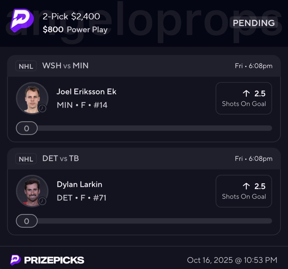🌙🦉 NHL Night Owl if this parlay cashes I will cash-app one person that likes this tweet $250. Must like to enter good luck 🤝