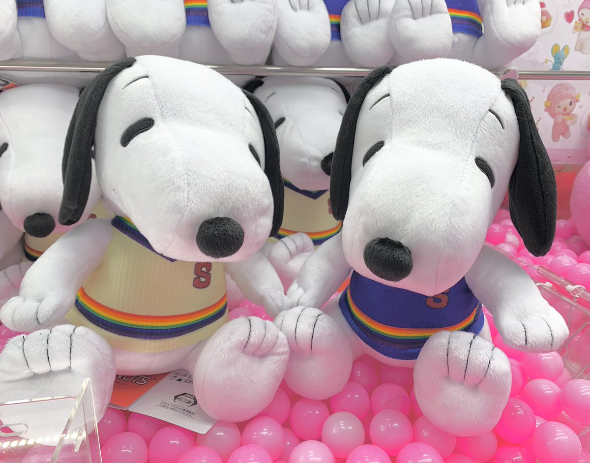 🤍景品情報🖤 SNOOPY Lぬいぐるみ カラフルベストVer． 入荷