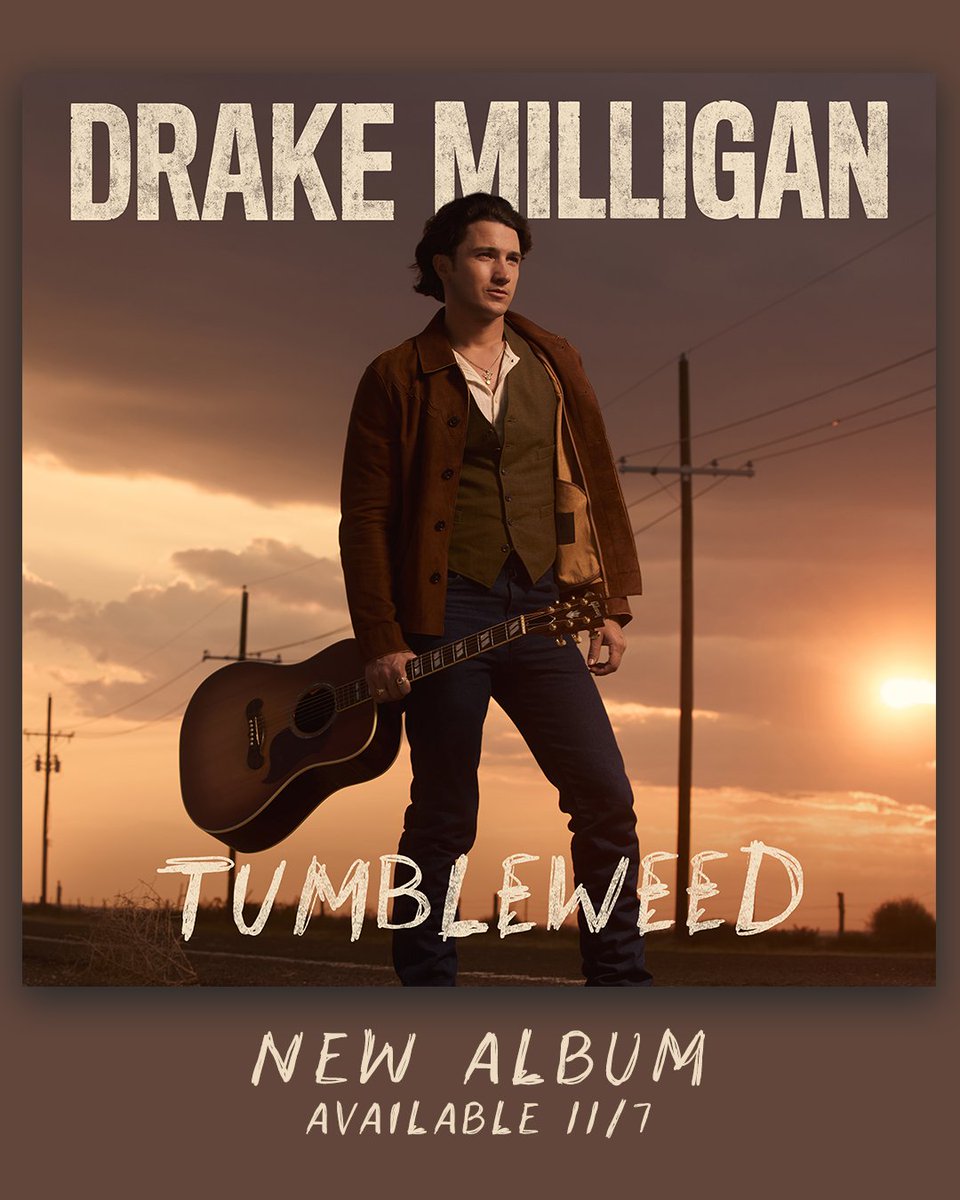 It’s been a long time comin, but I’m so excited to finally tell y’all that my new album Tumbleweed will be out November 7th. I feel like this record really reflects where I’m heading creatively, and I couldn’t be more proud of it. You can pre-order/pre-save it now - and when you