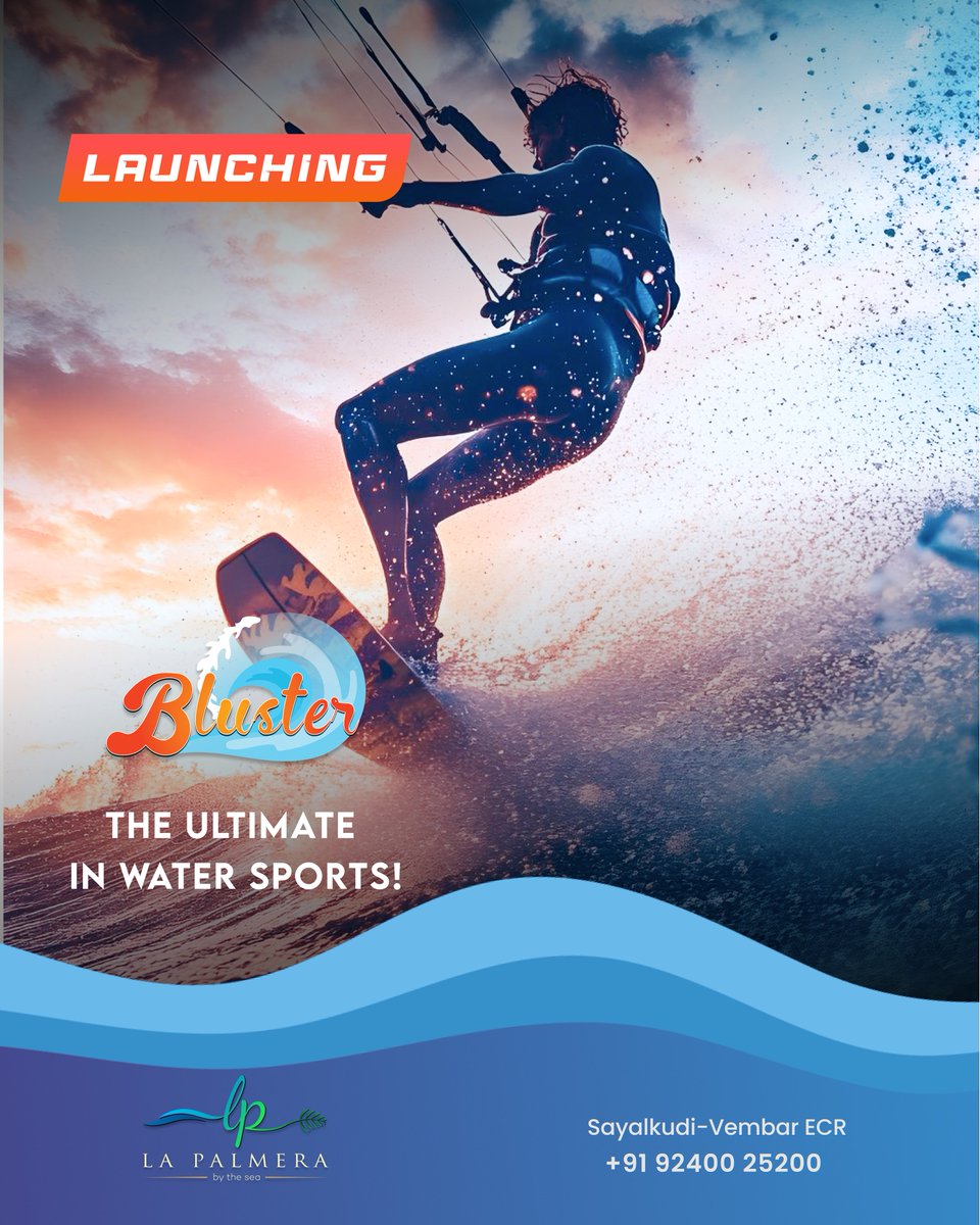LaPalmeraResort's tweet photo. Ready for a splash of thrill?
Introducing Bluster, the ultimate water sports adventure at La Palmera.
From jet skiing and paddle boarding to banana boat rides, Bluster offers thrill-rides for every skill level.
Explore more @ https://t.co/wRYUGeFMPa
#LaPalmera #Bluster #Kfour https://t.co/sg0GYNA6Cz