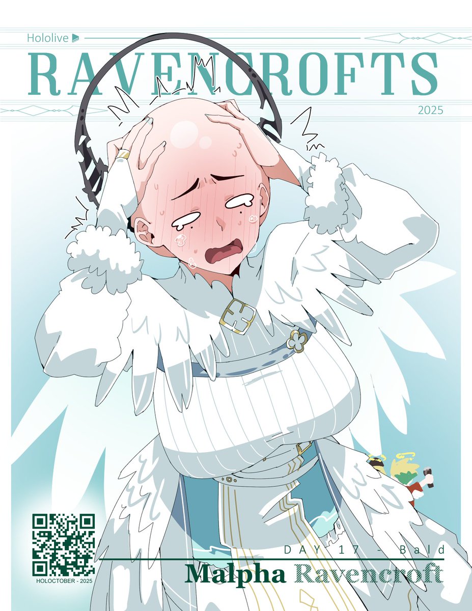#HOLOctober 2025 - Day 17 - Bald #RavenCrafts