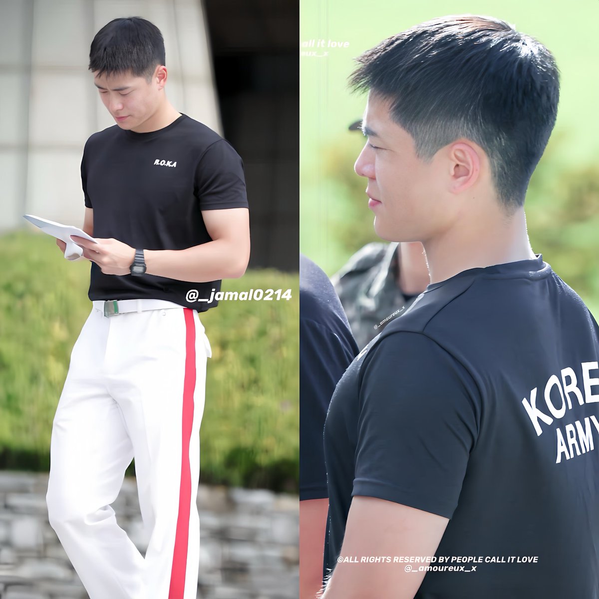 แจฮยอนส่งรูปอวดกล้ามไปในกรุ้ปแชทมบ555 คือดูจากหุ่นพี่ทหารที่ผ่านมาแล้วแบบเขินวะㅠㅠ ชอบหุ่นแจฮยอนตอนนิ้มากเหมือนกัน หุ่นกำลังพอดี มีกล้ามเนื้อแบบผ่านการปั้นมาอย่างดีอะ การเป็นอยู่ในกรมของลูกคนเดียวคือหายห่วง ฮีกินอิ่มนอนอุ่นดีมาก แถมหุ่นสุขภาพดีสุดๆแล้วหล่อไม่พอหุ่นดีด้วยอีก 😣🫶🏻