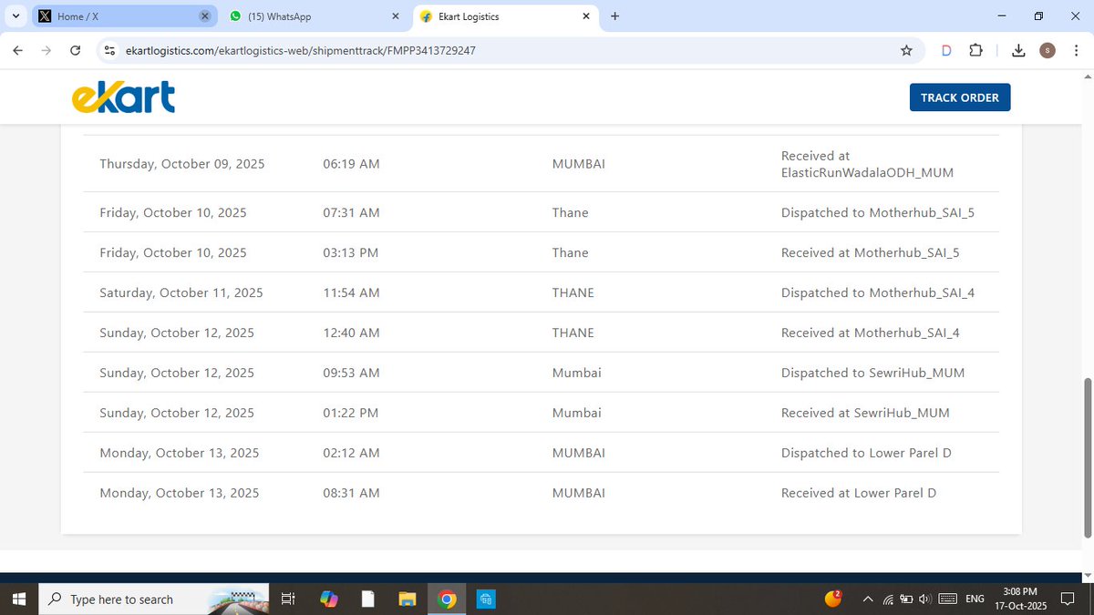 deepakkumarc's tweet photo. @flipkartsupport @Flipkart My Mobile is at Lower Hub since 13th Oct. No Update after. I am only getting promises from @Flipkart for last more than 20 Days. after following all necessary steps today I have filed complaint at @jagograhakjago @JoshiPralhad https://t.co/EFTOnwMjlD
