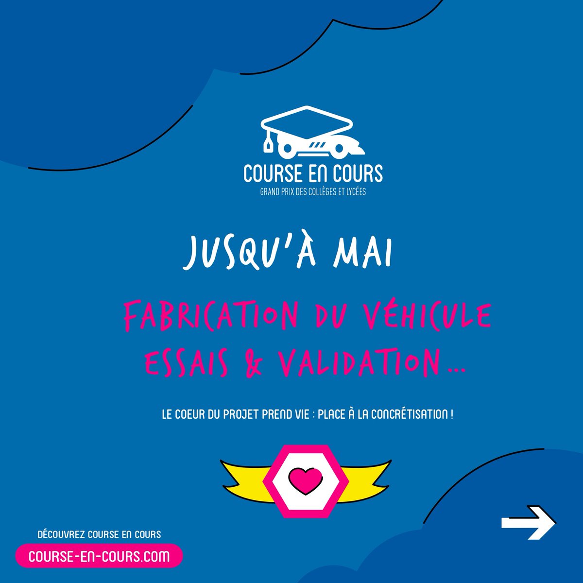 CourseEnCours's tweet image. 📆 Le calendrier #CourseEnCours 2025-2026 est en ligne ! 

Un outil pour accompagner les équipes jusqu’à la finale le jour J 🏁.

#20eEdition