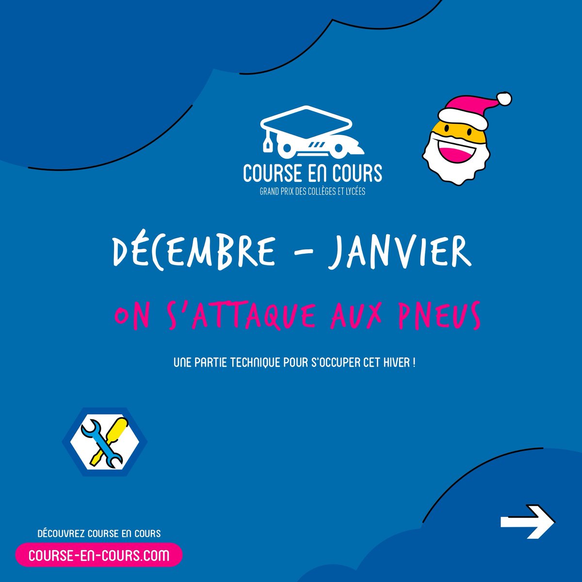 CourseEnCours's tweet image. 📆 Le calendrier #CourseEnCours 2025-2026 est en ligne ! 

Un outil pour accompagner les équipes jusqu’à la finale le jour J 🏁.

#20eEdition