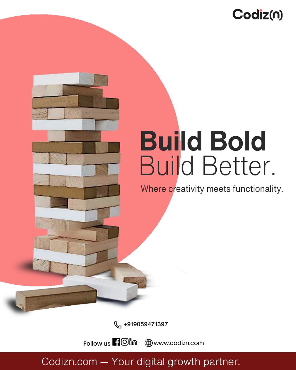 CodizN74259's tweet image. Every strong brand begins with a bold foundation. Let’s build with Codizn
#codizn #DigitalMarketing #SoftwareDevelopment #BrandIdentity #WebsiteDesign #BusinessSuccess #DataDriven #UIDesign #MarketingStrategy