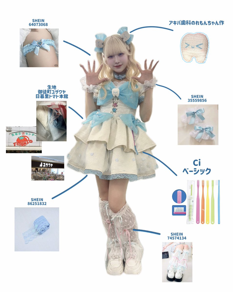 Toolto_yuzuko's tweet image. 生誕の衣装レシピ
布買うとこからやったよ〜🧵🪡
