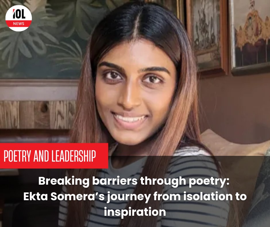 Ekta Somera, 26, poet, editor, and community advocate from Umkomaas, is inspiring South Africa’s next generation of writers through her poetry, literary leadership, and dedication to empowering women.
#EktaSomera #SouthAfricanPoets #WomenInLiterature
Read on