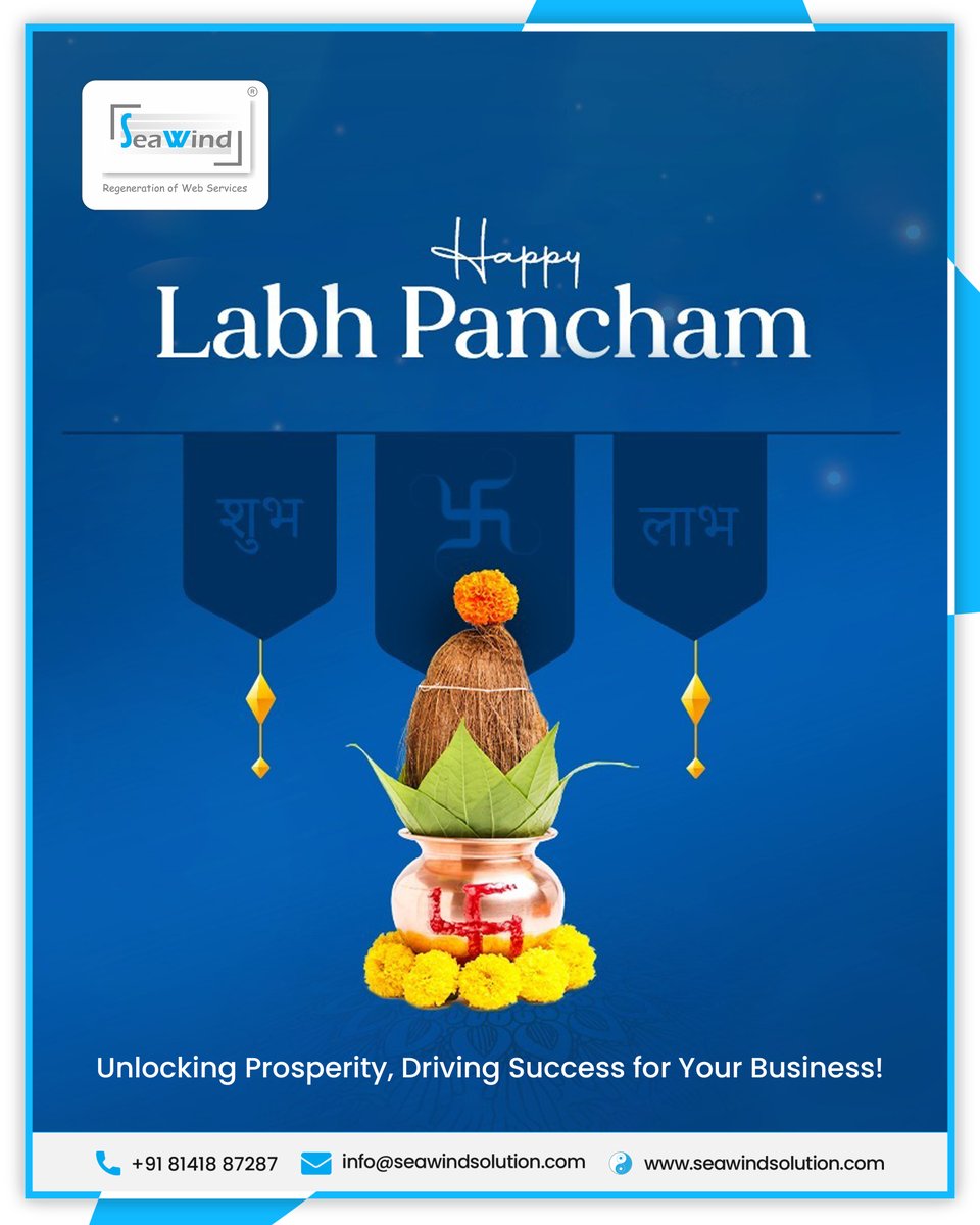 seawindsolution's tweet image. ✨Happy Labh Pancham! ✨
Unlocking Prosperity, Driving Success for Your Business!
.
.
#seawindsolutionpvtltd #labhpancham #happylabhpancham #newbeginnings #prosperity #success #auspiciousDay 
#goodFortune #festiveVibes