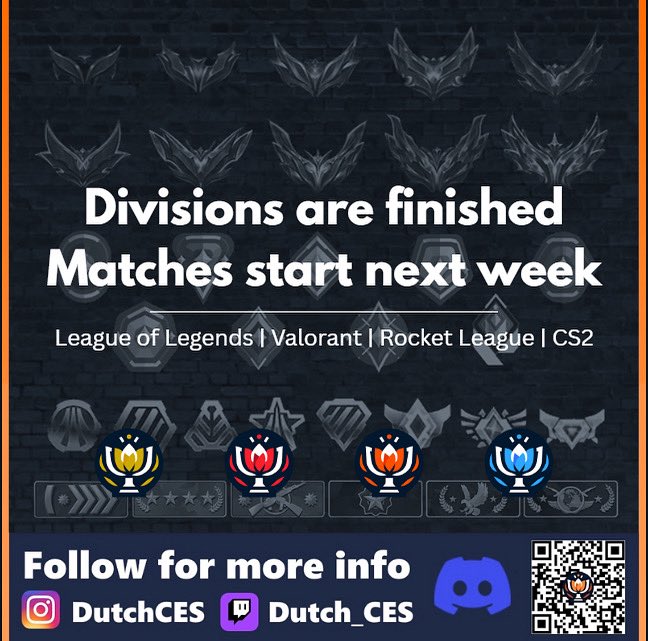 Everything is set up for split 1 of Season 4 to start next week!
Additionally for Geoguessr we are hosting some practice maps this weekend and we invite everyone (also people who don’t know it) to try it out.

More info here:
discord.gg/7wfXF7AU3R
Dces.gg