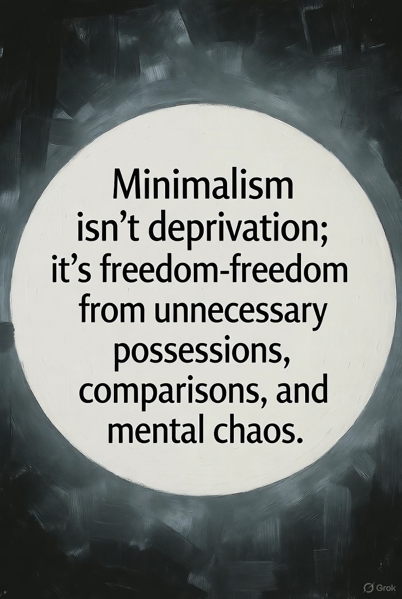 SatlokChannel's tweet image. 4: Minimalism isn’t deprivation; it’s freedom-freedom from unnecessary possessions, comparisons, and mental chaos.

 #SimplicityIsPower #IntentionalLiving
