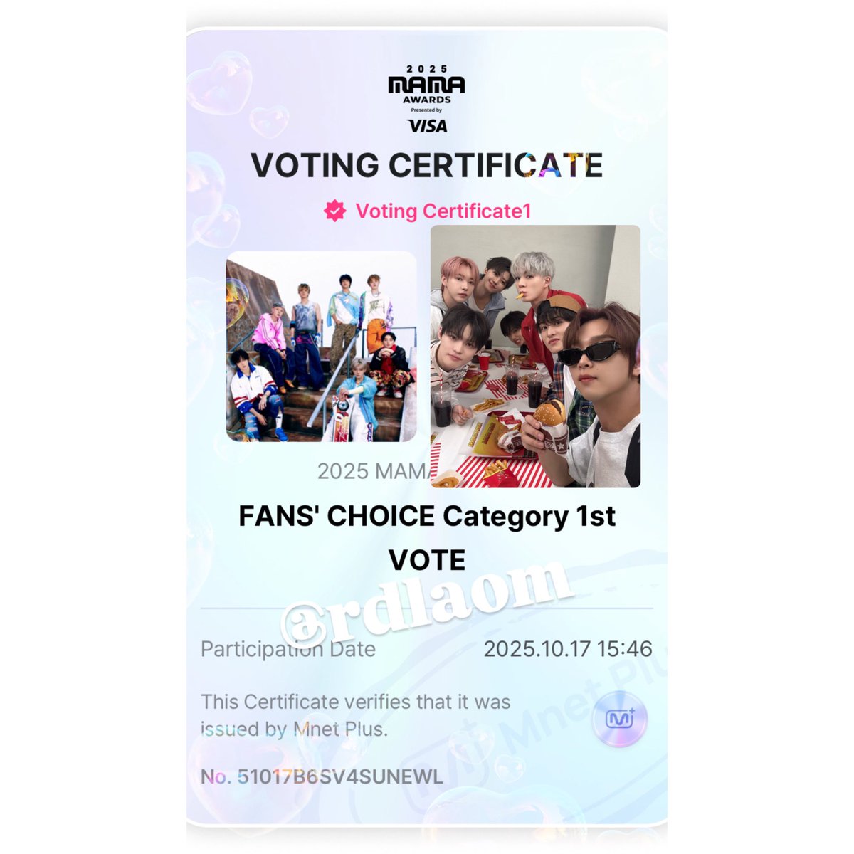 rdlaom's tweet image. ไดอารี่โหวตน้องดรีม✅

#2025MAMAVOTE #NCTDREAM 
#โหวตนี้เพื่อน้องดรีม