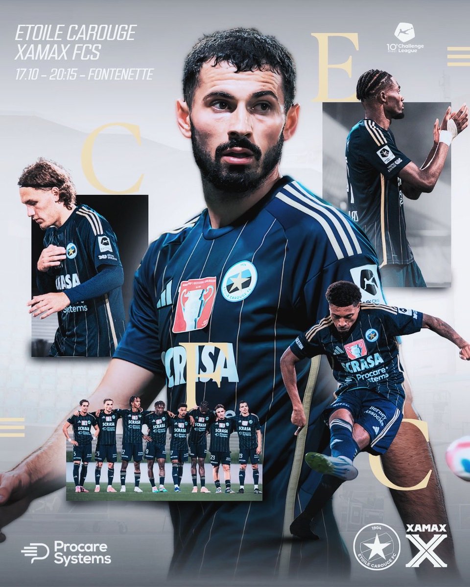 𝐉𝐨𝐮𝐫 𝐝𝐞 𝐌𝐀𝐓𝐂𝐇 ⚽🔥

𝐍𝐨𝐬 𝐒𝐭𝐞𝐥𝐥𝐢𝐞𝐧𝐬 affrontent <a href="/XamaxFCS/">Neuchâtel Xamax</a> au Stade de la Fontenette à 20:15 dans le cadre de la 10ème journée de Challenge League. 

🎟️ : étoile-carouge.ch 

Présenté par <a href="/SCRASA/">SCRASA</a> 

#EnsembleCarouge #carouge #football #suisse