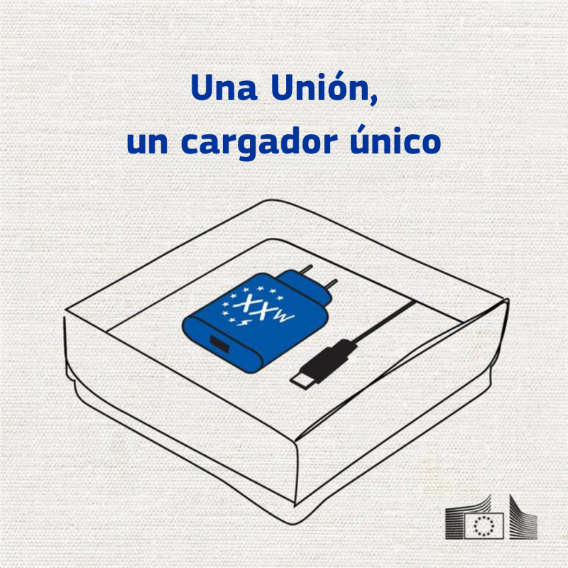 ComisionEuropea's tweet photo. Todo comenzó con 📱💻🖱️🎧📷 hablando el mismo idioma: USB-C.

Ahora es el momento de que tu cargador se ponga al día.

➕Utilidad
➖Impacto ambiental
 
🇪🇺🔌Estos son los avances de la iniciativa europea del cargador único ↓