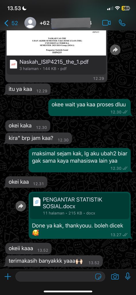 aozoera's tweet image. TESTI TODAYYY😻😻 hari ini rame btull guys fastresp lgsg ke wa.me/6285156908805 yukk🥰
JOKI TUGAS UT JOKI TUTON TUTORIAL ONLINE DISKUSI UT SESI 1 2
fee negotiable shayy!🥰.