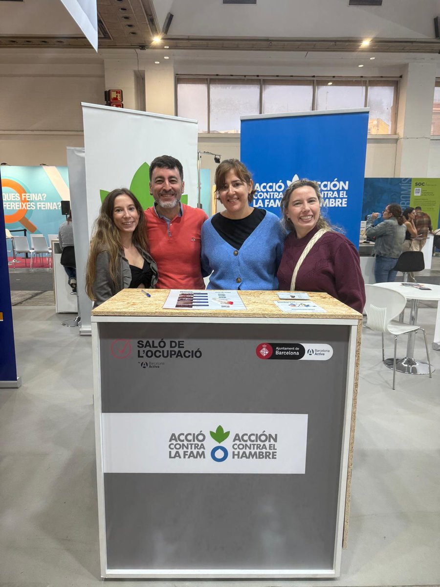 📌Un any més <a href="/AcciocontraFam/">Delegació de Catalunya d'Acció contra la Fam</a> hem estat presents al Saló de l'ocupació (<a href="/salocupacio/">Saló de l'Ocupació</a>). 

Moltes gràcies a totes les persones que s'han apropat al nostre estand per compartir, reflexionar i conèixer els nostres programes d'Acció Social! 🙌

Fins l'any que ve👋