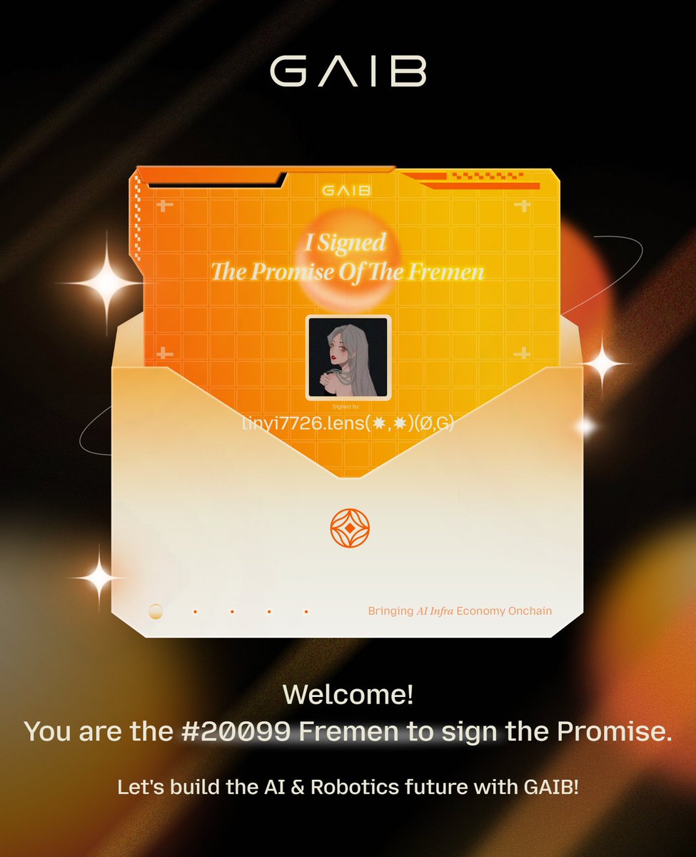 linyi7726's tweet photo. I signed The Promise of the Fremen! @gaib_ai https://t.co/guDUPduTtx