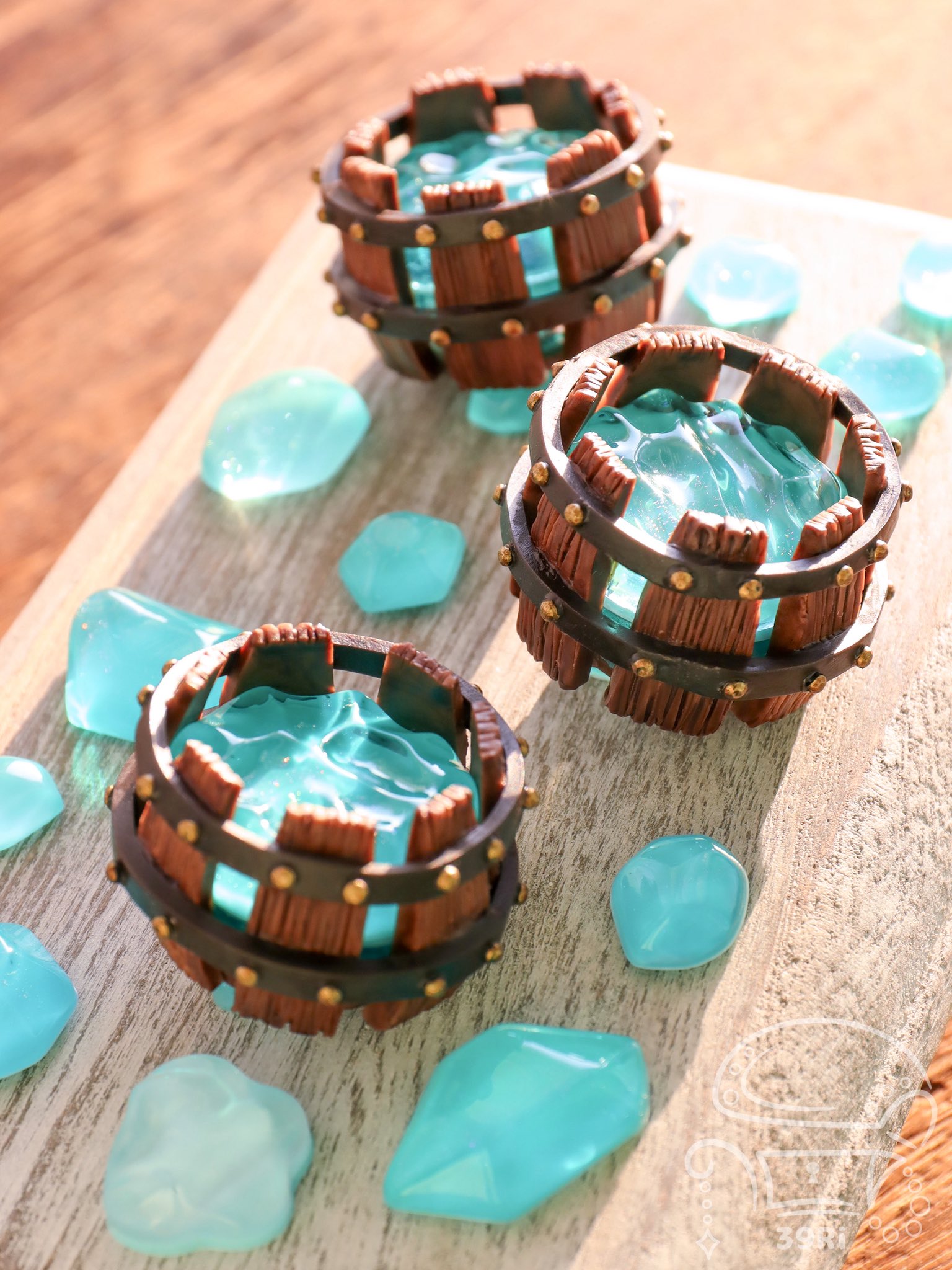 【新品】ナチュラル雑貨屋　ハンドメイド作家さん♥️レジン・ネックレスまとめ売り レジン♡同じ春色でネックレストップ2パターン作る！Make two