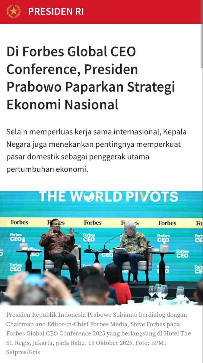 DianFerhan's tweet photo. Benar sekali! Pemerintahan bukan sekadar bertindak nyata, tetapi mengambil tindakan strategis dan berkelanjutan untuk kemaslahatan rakyat. Kita semua menyatakan dukungan total!
Kebijakan Strategis NKRI https://t.co/lgedhUxFGn