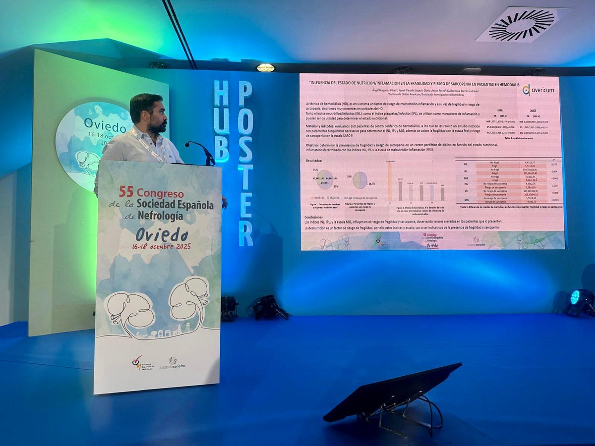 avericum's tweet image. #Avericum #Senefro2025 Desde Oviedo la directora médica, Dra. Gloria Antón, y el nutricionista Ángel Nogueira participan en el congreso compartiendo los últimos avances en el ámbito de la #nutriciónrenal y #nefrología Un orgullo formar parte, un año más, de este encuentro 👏