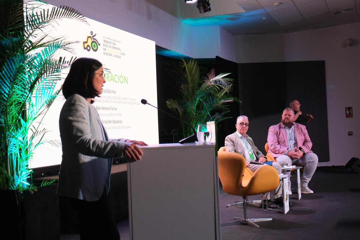 Carolina Darias (@carolinadarias) on Twitter photo 🔹Encantada de participar en la inauguración de las IV Jornadas de Inserción Socio Laboral de Personas con Discapacidad organizadas por el <a href="/GranCanariaCab/">Cabildo Gran Canaria</a>
🫶Un espacio para compartir experiencias, aprender y seguir construyendo una ciudad e isla comprometidas con la inclusión 🔹Encantada de participar en la inauguración de las IV Jornadas de Inserción Socio Laboral de Personas con Discapacidad organizadas por el <a href="/GranCanariaCab/">Cabildo Gran Canaria</a>
🫶Un espacio para compartir experiencias, aprender y seguir construyendo una ciudad e isla comprometidas con la inclusión