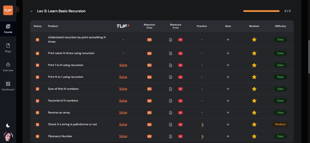 Stutimishra9451's tweet image. #TUFWinterArc Day 5 💻
Dived deep into recursion today — from printing names to computing Fibonacci numbers 🌀
@takeUforward_
Understanding the flow of recursive calls truly makes DSA magical! ✨

#Recursion #DSA #CodingChallenge #TUF #100DaysOfCode #StutiMishra